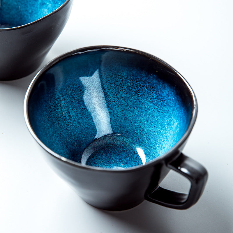 Taza de café de cerámica creativa con forma nórdica japonesa