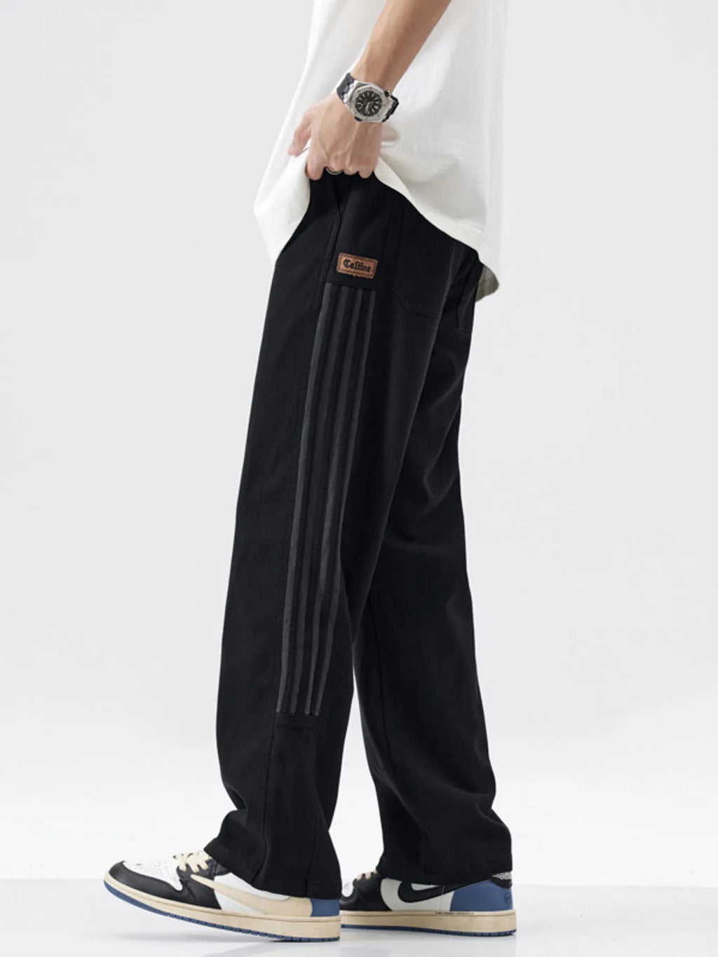 Men's Full Size Loose-Fit Drawstring Casual Pants