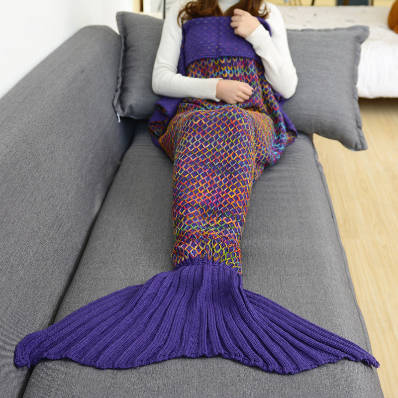 Funda de ganchillo de cola de sirena