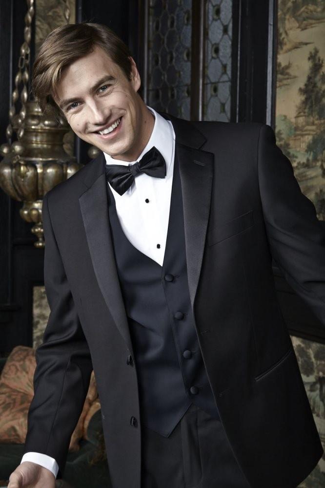Tuxedo | "barcelona" Black Tuxedo Jacket Notch (separates)