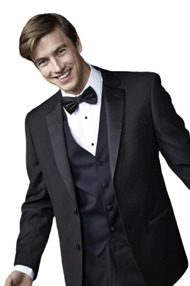 Tuxedo | "barcelona" Black Tuxedo Jacket Notch (separates)