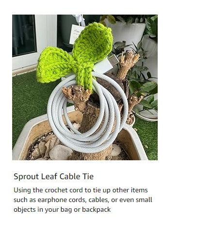 Crochet Leaf Sprout