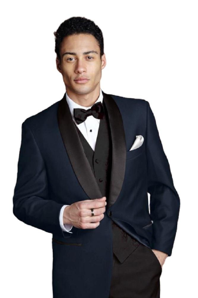 Tuxedo | "bradford" Navy Tuxedo Jacket Shawl (separates)