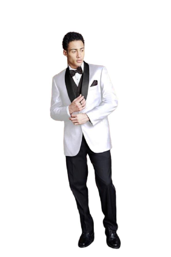 Tuxedo | "bradford" White Tuxedo Jacket Shawl (separates)