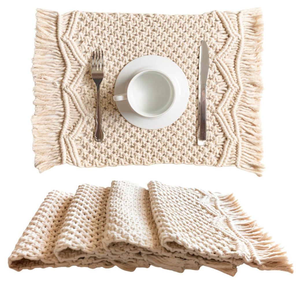 Mantel Individual Tejido a Mano Tapis Bohemio
