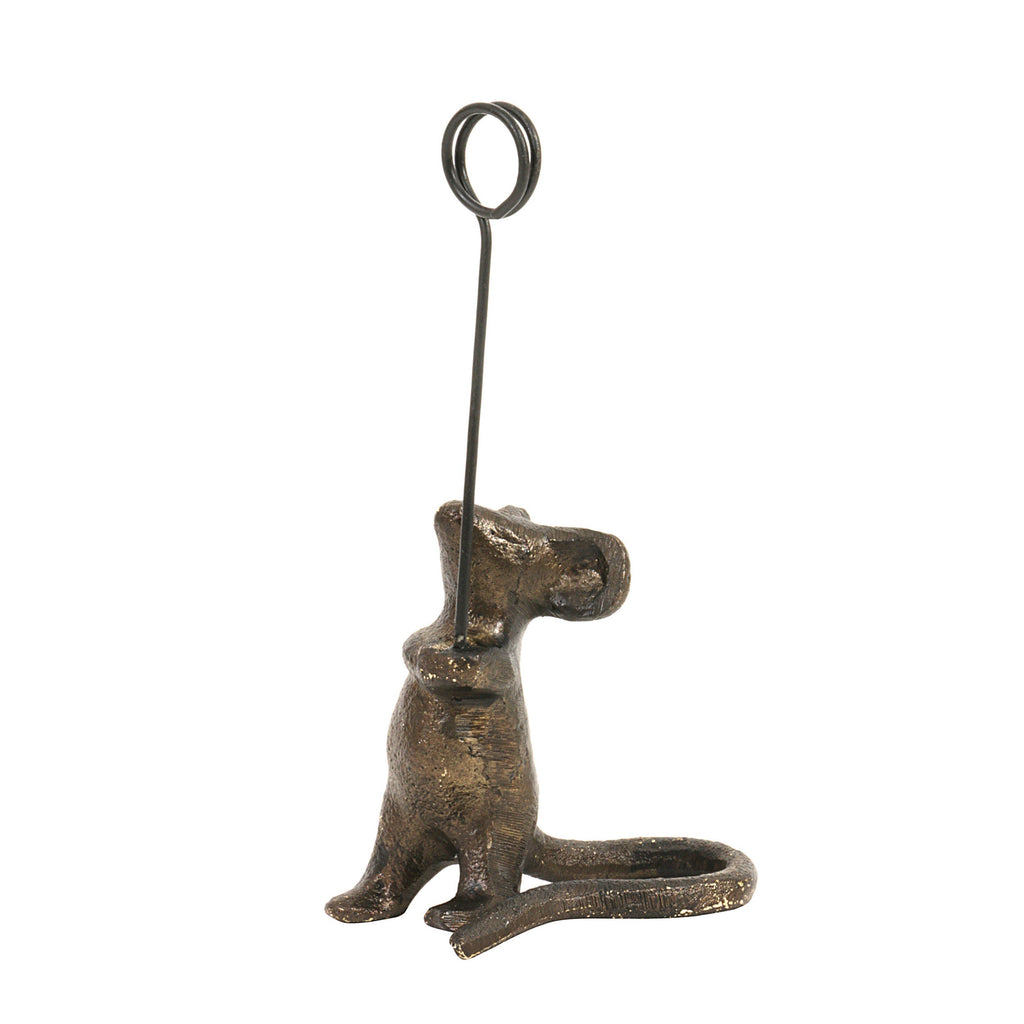 Cast Iron Mouse Card Holder is a cast iron card holder selected for place cards, buffet labels, charcuterie boards, dinner tables, tabletop notes, and small display signs. The clipped holder design works for place cards, buffet labels, tabletop notes, and small display signs. A giftable choice for shoppers looking for useful, distinctive, easy-to-display, or easy-to-pair items. Listing details help shoppers compare the item type, use, style, and intended recipient before purchase.