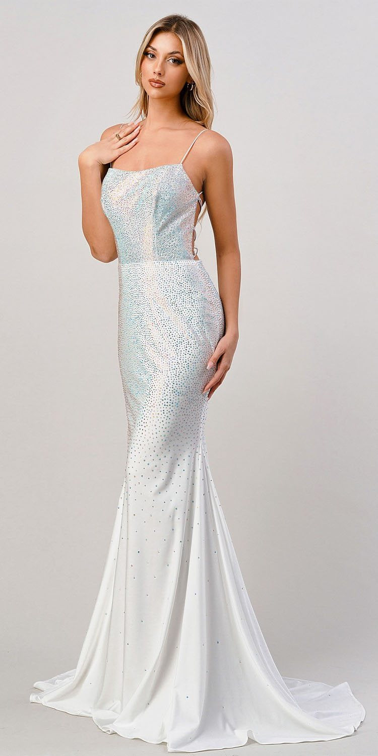 Dress | Cinderella Divine Cd0179 Long Rhinestone Fitted Formal Dress