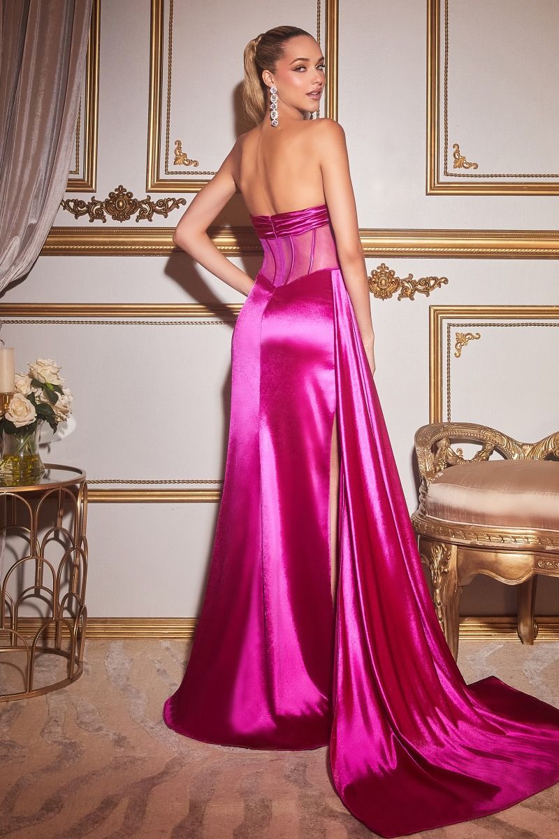 Dress | Cinderella Divine Cd269 Floor Length Strapless Satin Corset