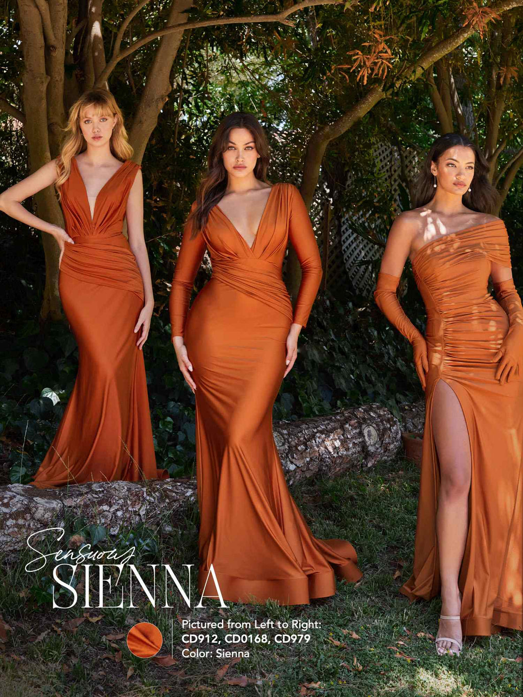 Dress | Cinderella Divine Cd912 Fitted Jersey Gown Ruched Waistline