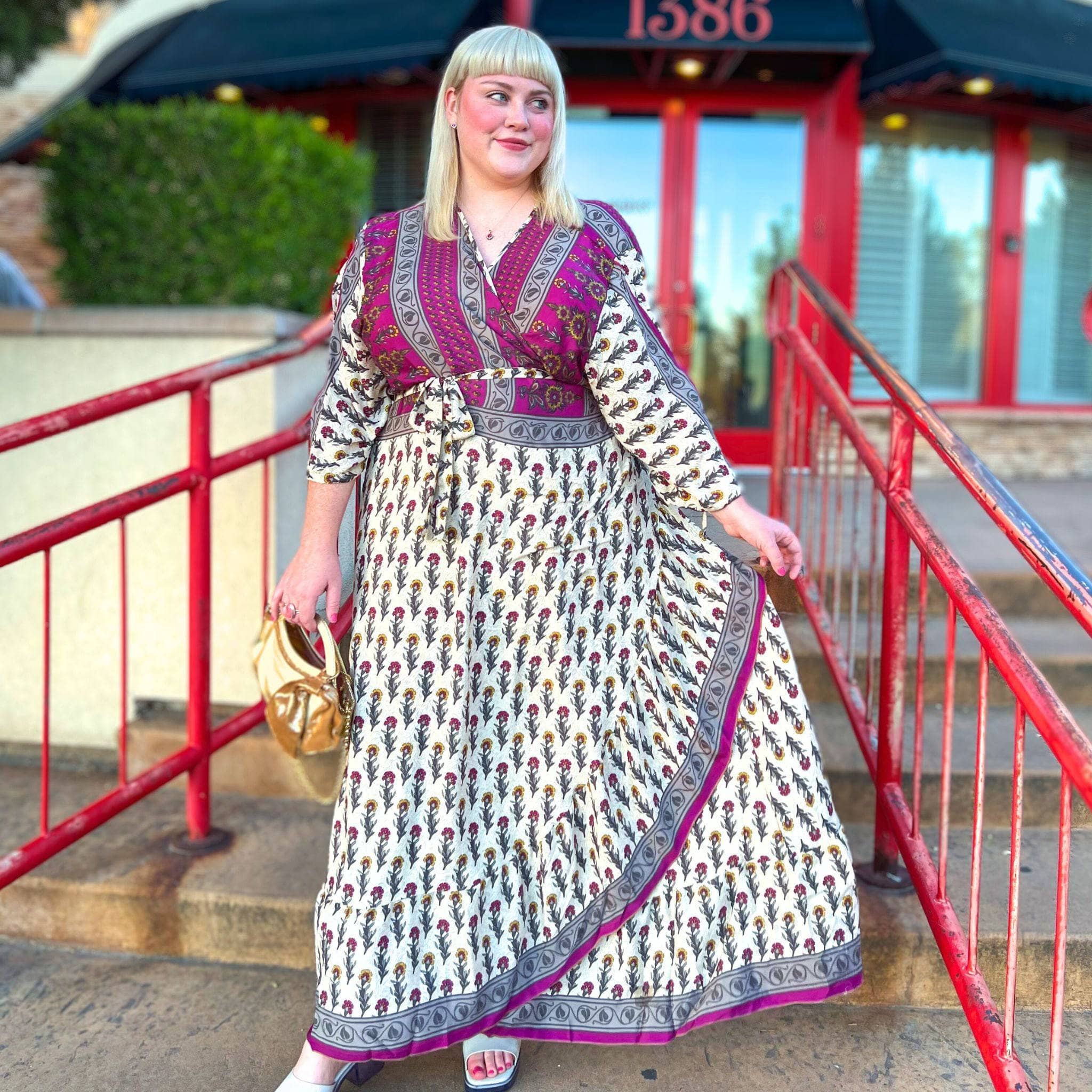 Zaria One Of A Kind Wrap Dress Handmade Sustainable Stunning