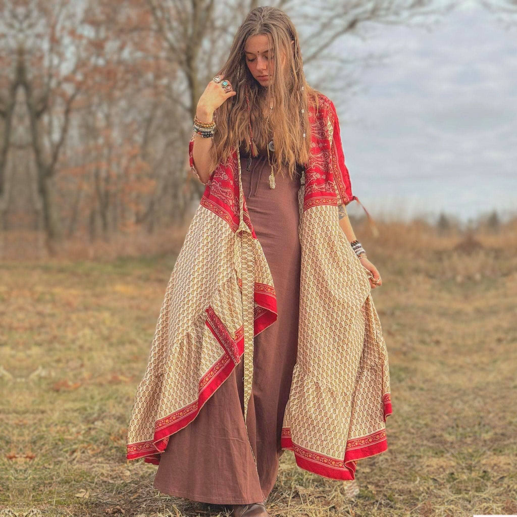 Zaria One Of A Kind Wrap Dress Handmade Sustainable Stunning