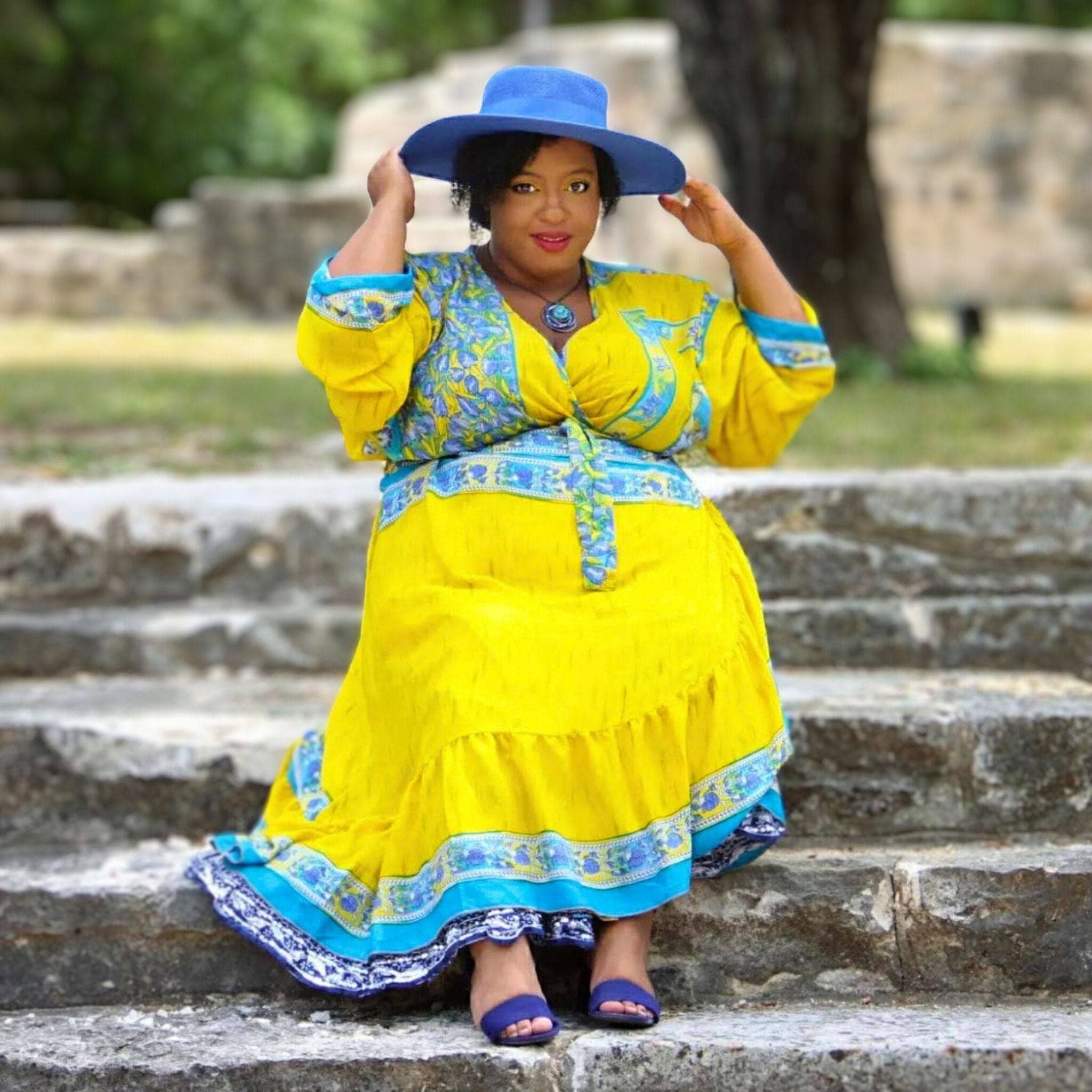 Zaria One Of A Kind Wrap Dress Handmade Sustainable Stunning