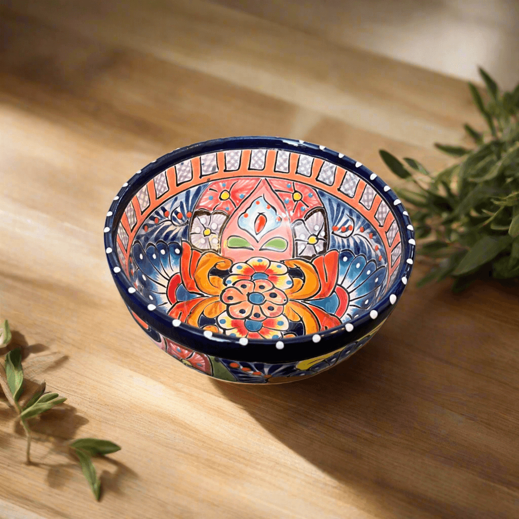 5" Colorful Talavera Ceramic Bowl | Mexican Dinnerware is a hand-painted ceramic bowl selected for home, kitchen, drinkware, entertaining, and gift shoppers. It focuses on use, material style, display value, and available listing options.