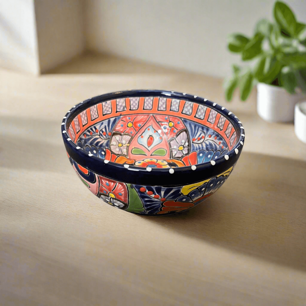 Talavera Bowl | 5" Colorful Talavera Ceramic Bowl