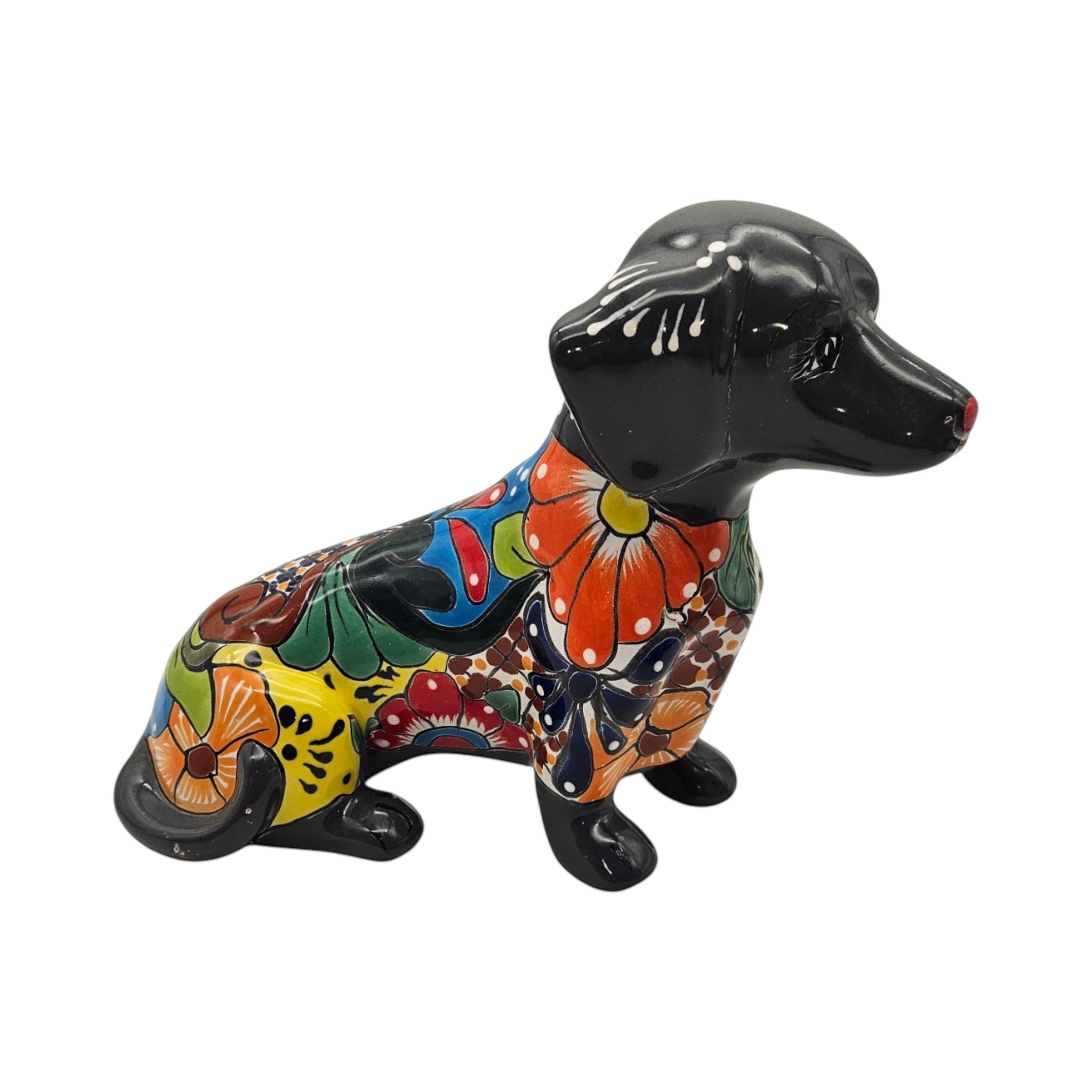 Talavera Statue | Colorful Talavera Dachshund