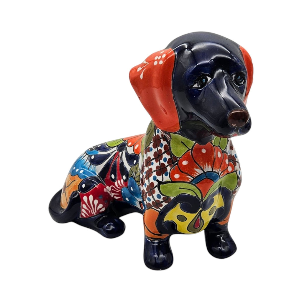 Talavera Statue | Colorful Talavera Dachshund
