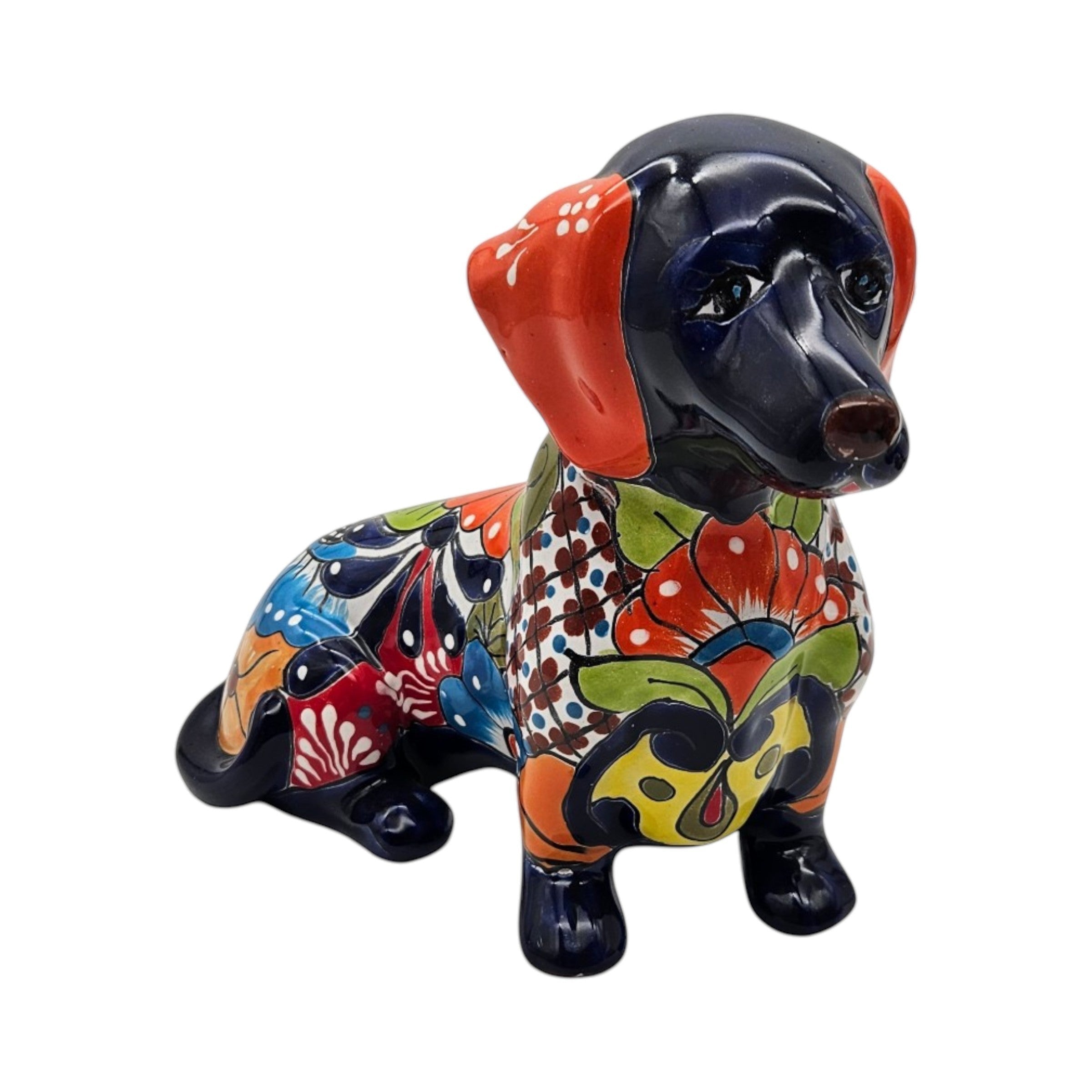 Talavera Statue | Colorful Talavera Dachshund