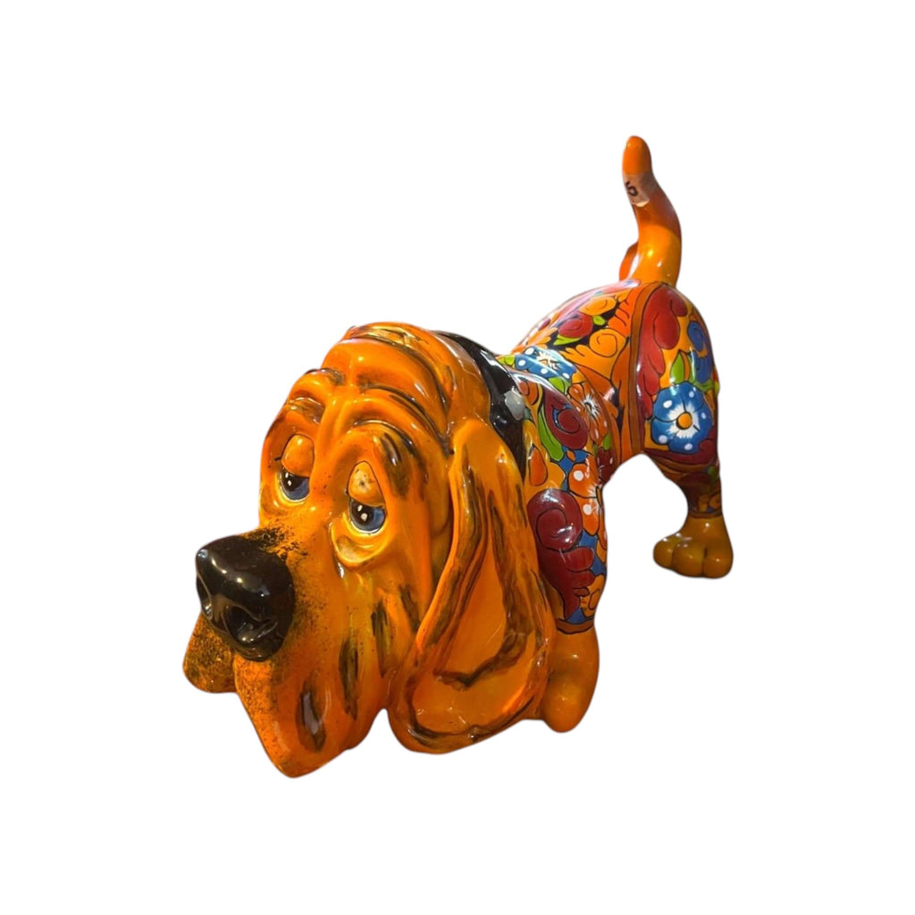 Talavera Statue | Talavera Hound Dog Statue