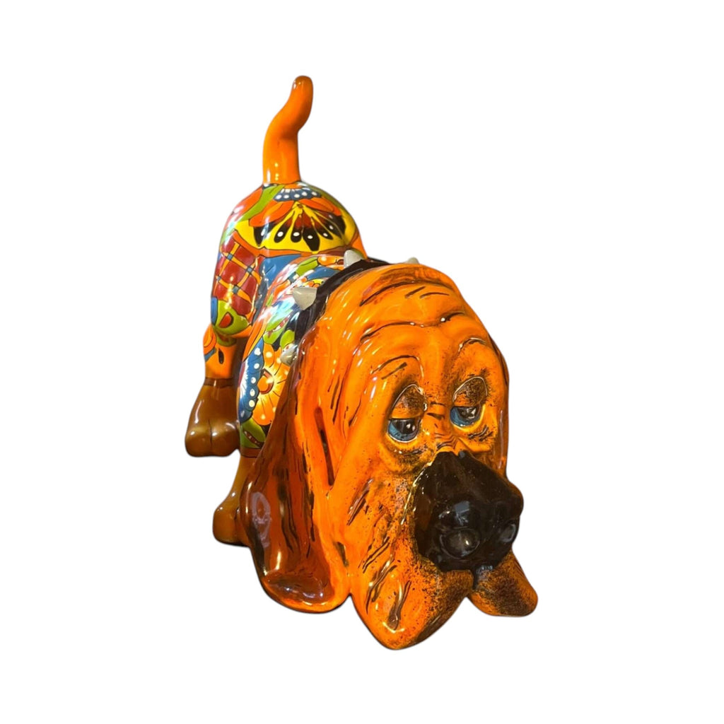 Talavera Statue | Talavera Hound Dog Statue