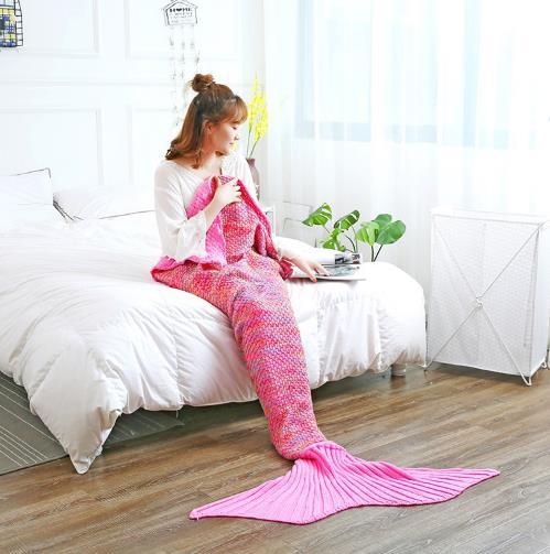 Funda de ganchillo de cola de sirena