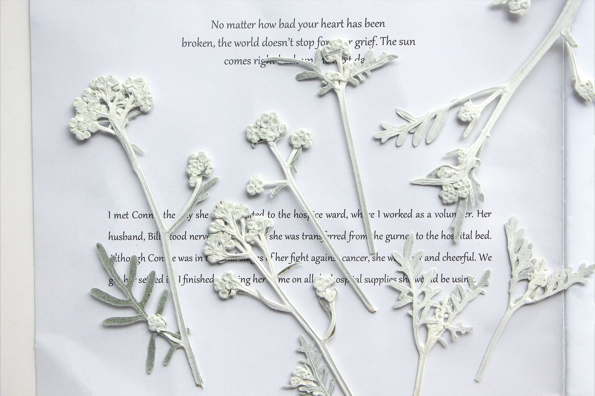 Silver Chrysanthemum Bookmark