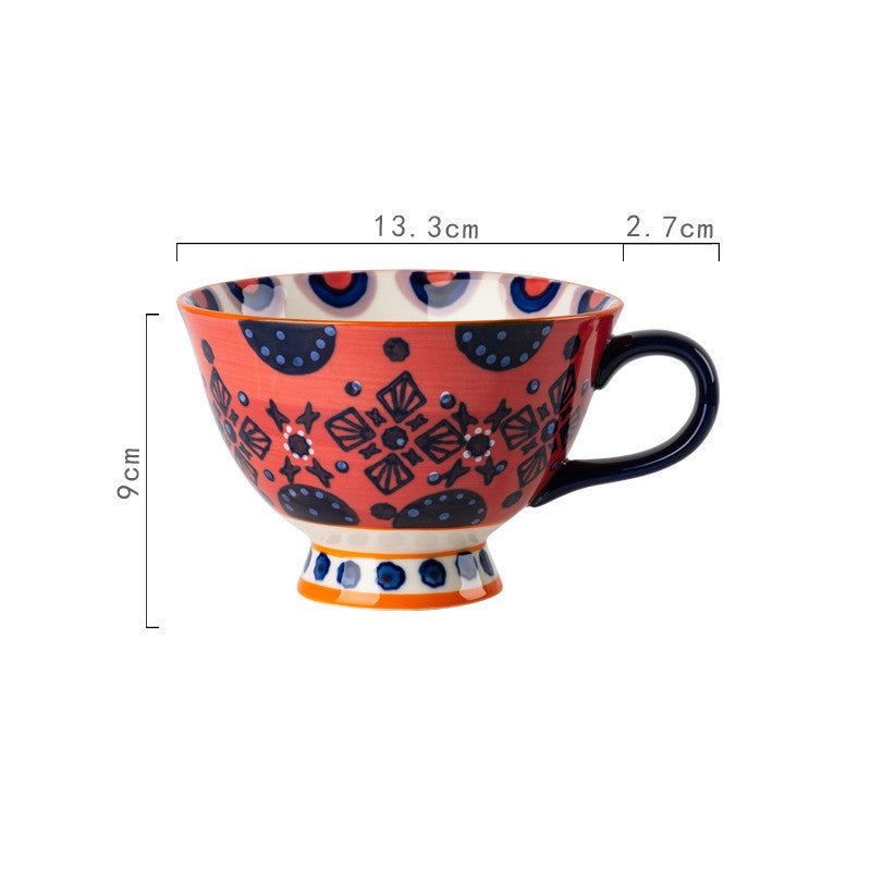 Taza de cerámica de gran capacidad con personalidad creativa