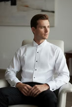 Men's Shirt | "david" White Wingtip Tuxedo Shirt