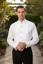 Men's Shirt | "david" White Wingtip Tuxedo Shirt