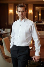 Men's Shirt | "david" White Wingtip Tuxedo Shirt
