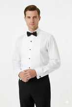 Men's Shirt | "david" White Wingtip Tuxedo Shirt