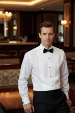 Men's Shirt | "david" White Wingtip Tuxedo Shirt
