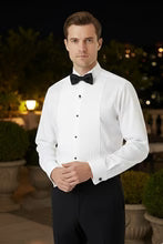 Men's Shirt | "david" White Wingtip Tuxedo Shirt