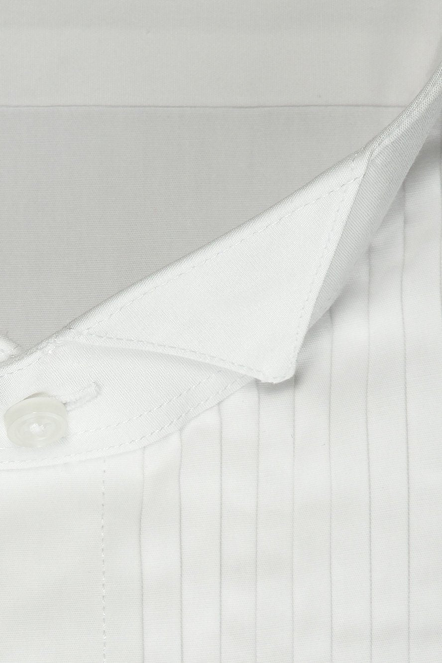 Men's Shirt | "david" White Wingtip Tuxedo Shirt