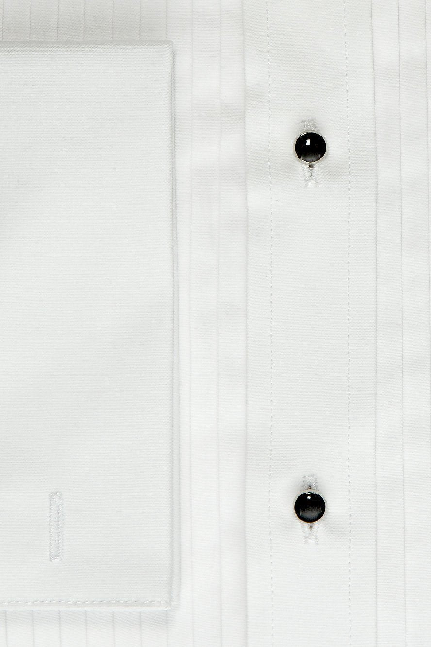 Men's Shirt | "david" White Wingtip Tuxedo Shirt