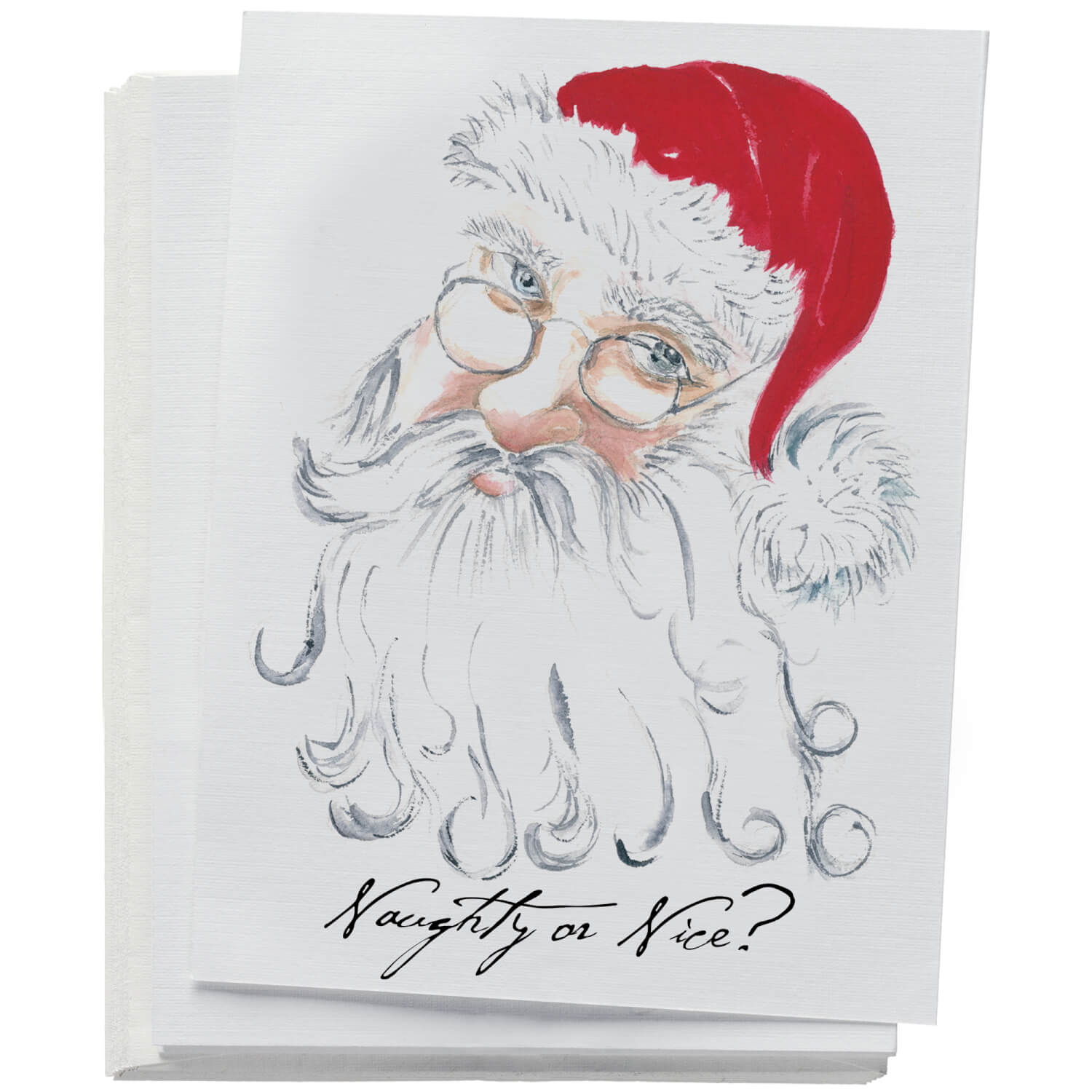 Greeting Card | Naughty or Nice Santa