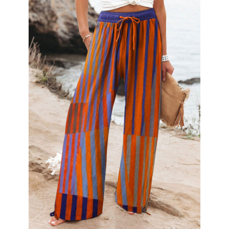 Pantalones deportivos casuales de pierna ancha de estilo urbano de Europa y EE. UU.