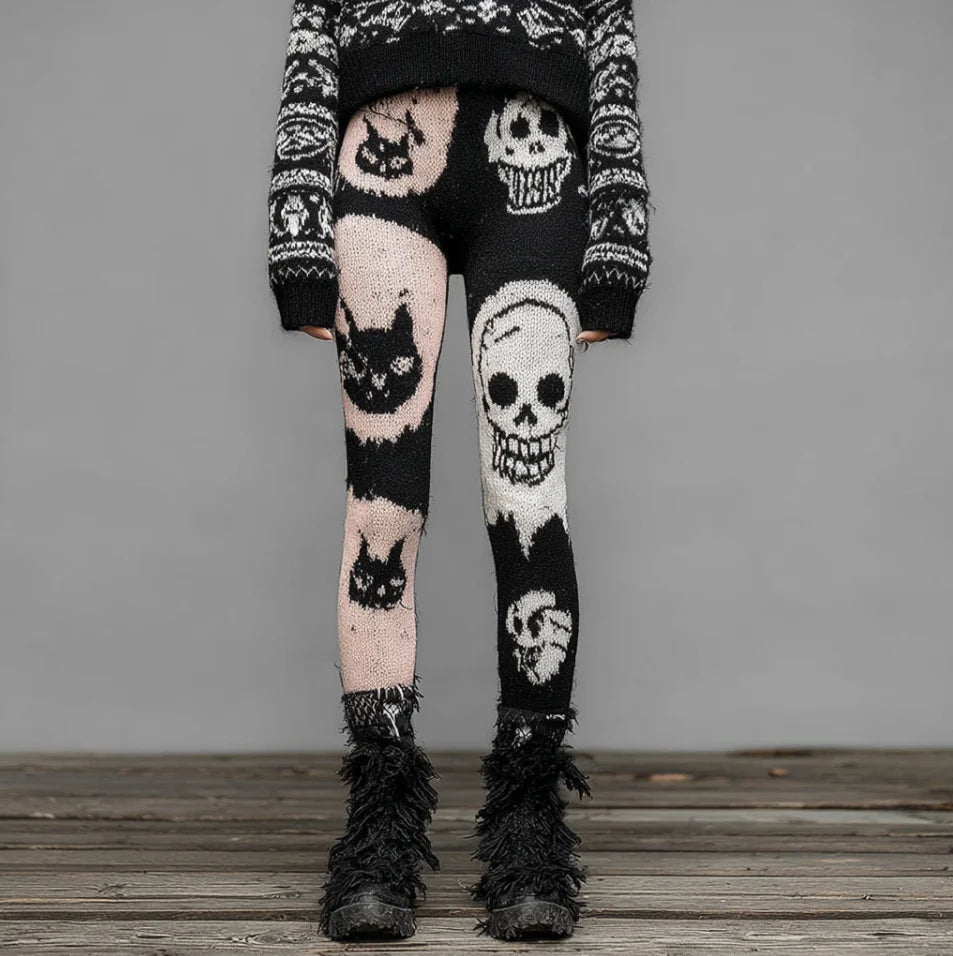 Pantalones de yoga deportivos retro estampados para mujer