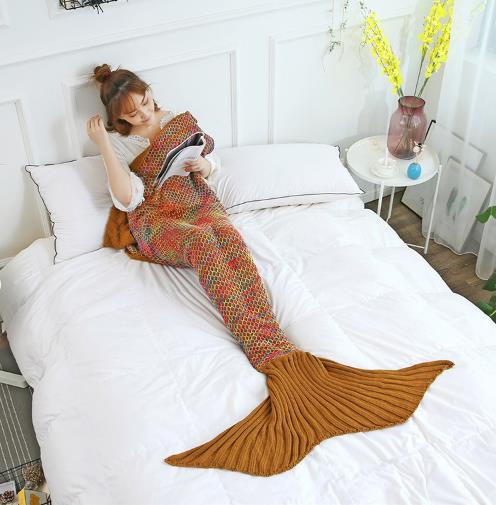 Funda de ganchillo de cola de sirena