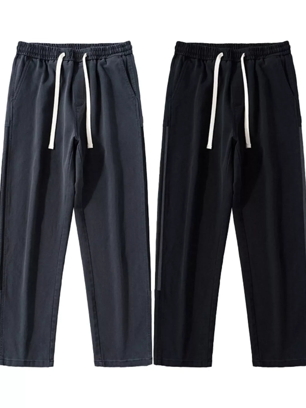 Men's Full Size Loose-Fit Drawstring Casual Pants