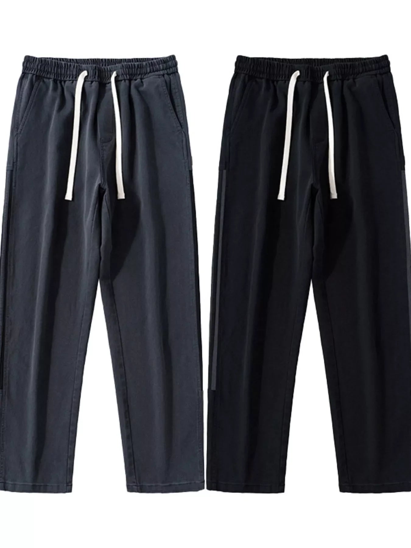 Men's Full Size Loose-Fit Drawstring Casual Pants