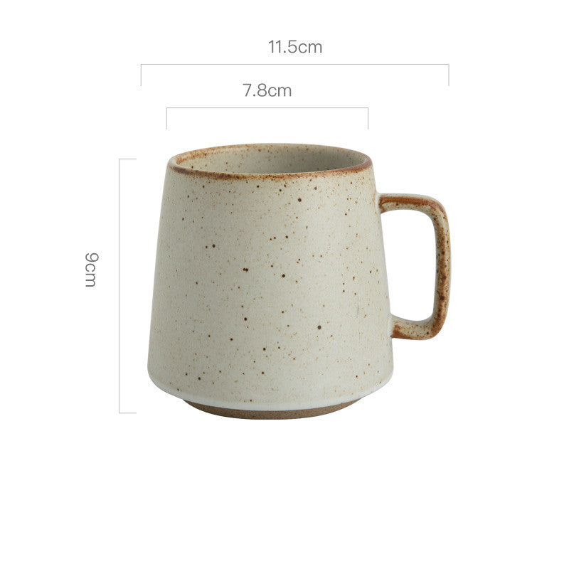 Taza de gres japonesa estilo retro de nicho