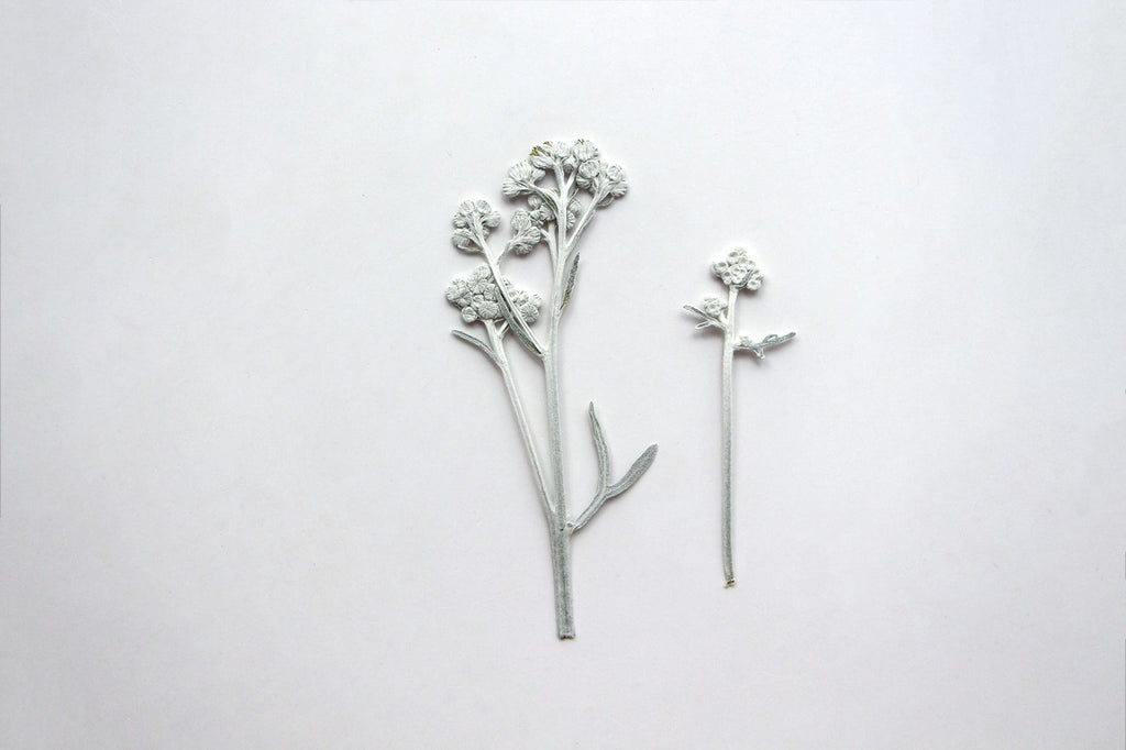 Silver Chrysanthemum Bookmark