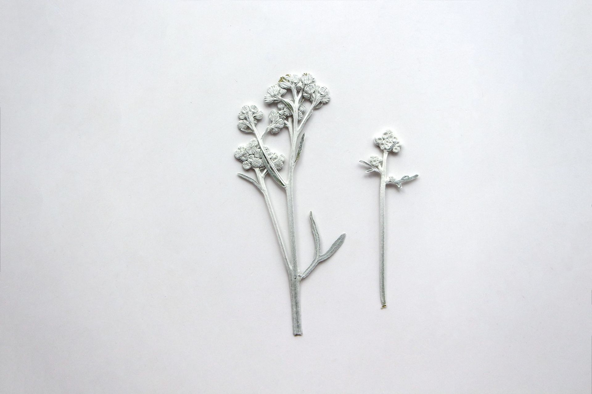 Silver Chrysanthemum Bookmark