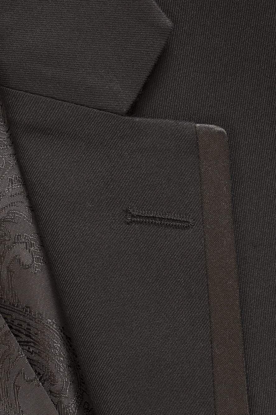 Tuxedo | "edge" Black Tuxedo Jacket Notch (separates)