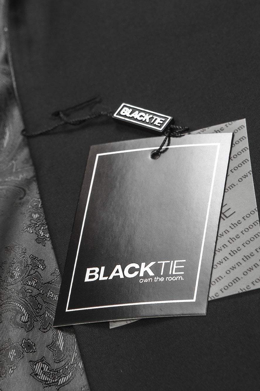 Tuxedo | "edge" Black Tuxedo Jacket Notch (separates)