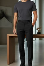 Men's Pants | "ethan" Black Super 150's Luxury Viscose Blend Suit