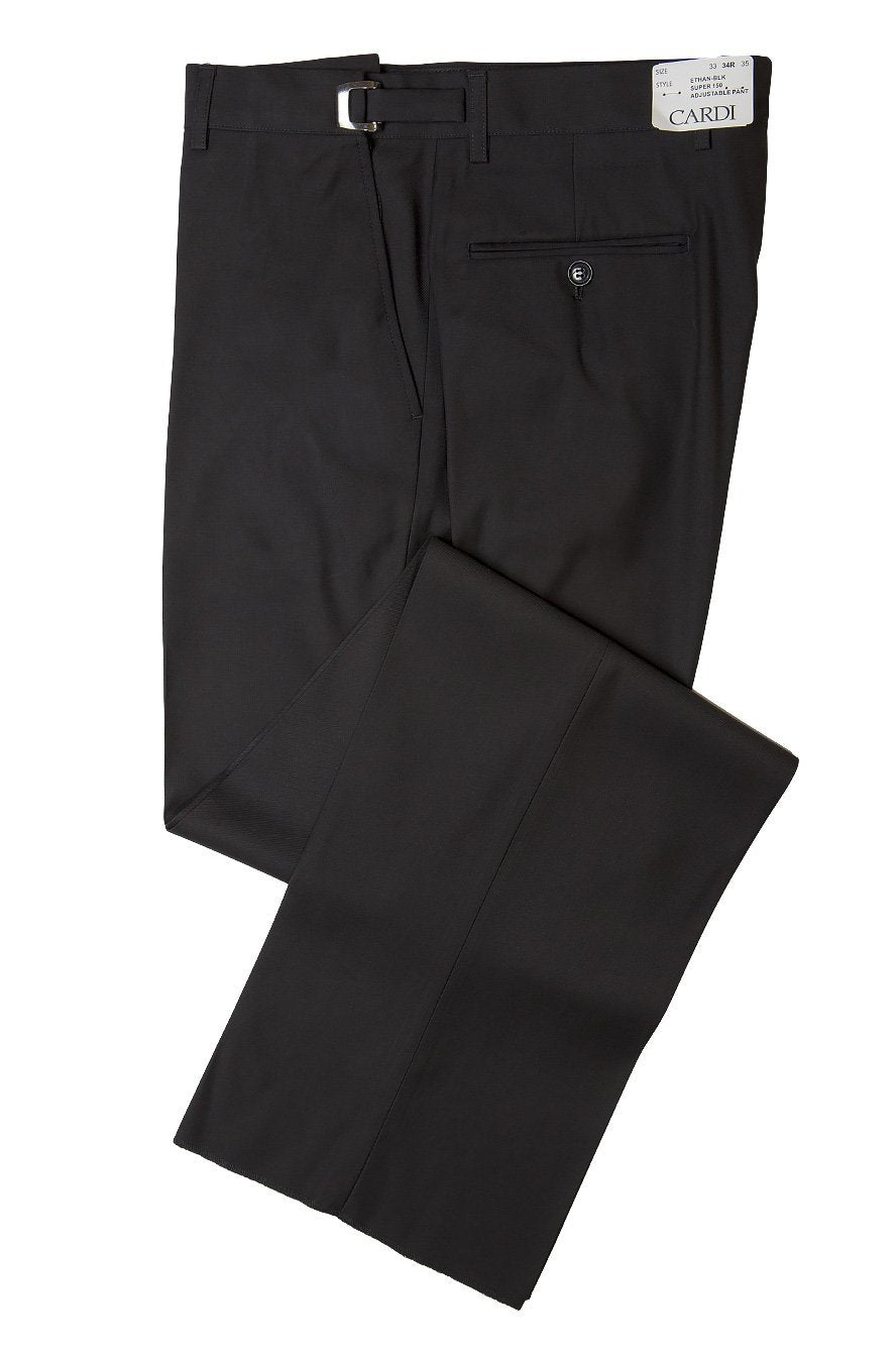 Men's Pants | "ethan" Black Super 150's Luxury Viscose Blend Suit