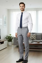 Men's Pants | "ethan" Heather Grey Super 150's Luxury Viscose Blend