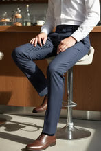 Men's Pants | "ethan" Navy Super 150's Luxury Viscose Blend Suit