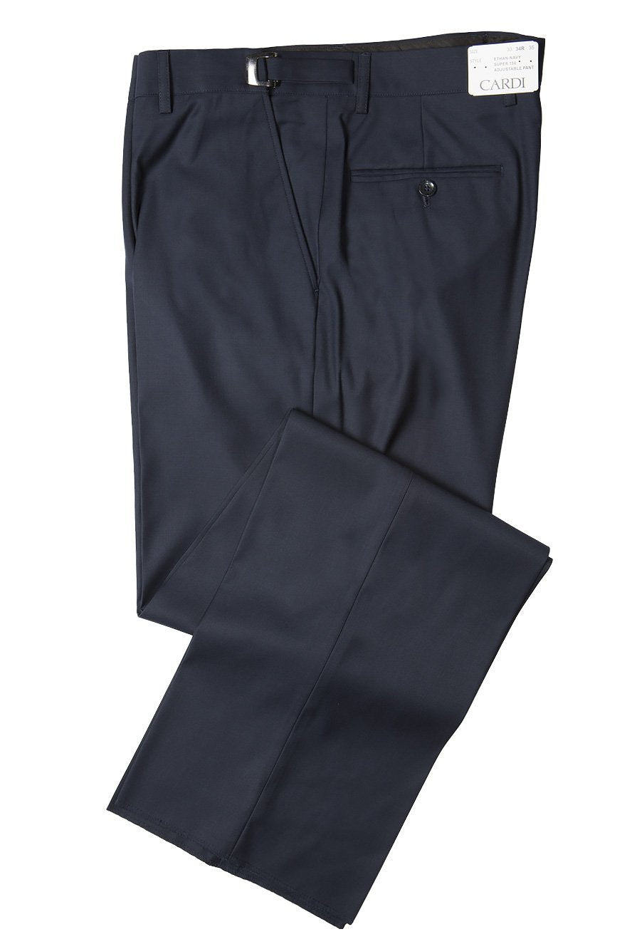 Men's Pants | "ethan" Navy Super 150's Luxury Viscose Blend Suit